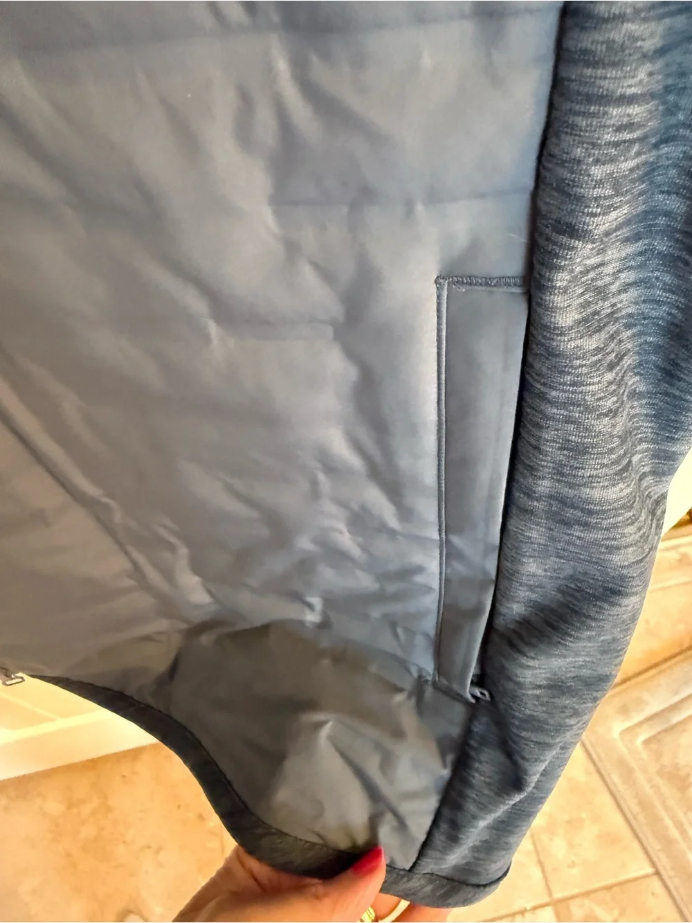 Southern Tide Abercorn Performance Quilted Grey Men's Vest - Full-Zip Layer XXL